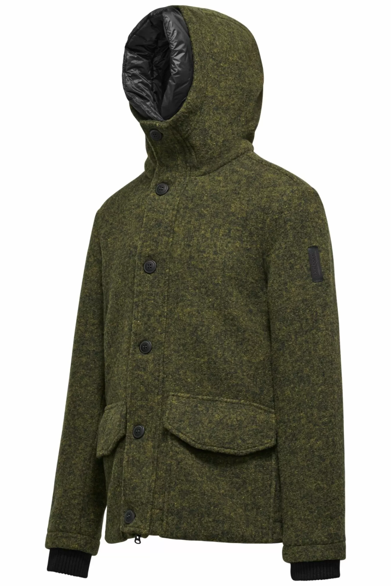Parka Corto In Lana Cotta Con Cappuccio>Bomboogie Store